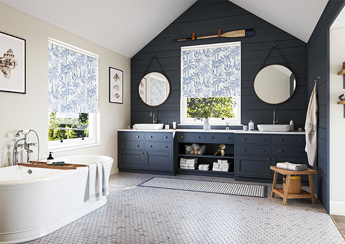 Miami Beach, Indigo - Twist&Fit Roller Blind - Image 7